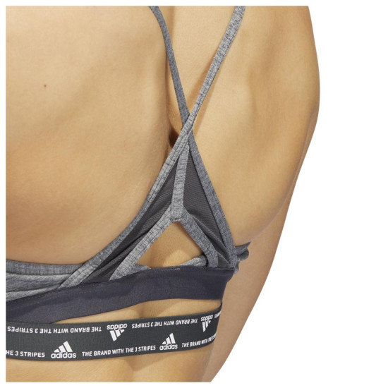 Adidas Γυναικείο μπουστάκι Aeroready Light-Support 3-Stripes